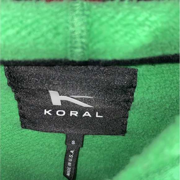 Koral Clover Crop Hoodie By Illana Kugel Green Activewear Small‎ - Picture 6 of 7